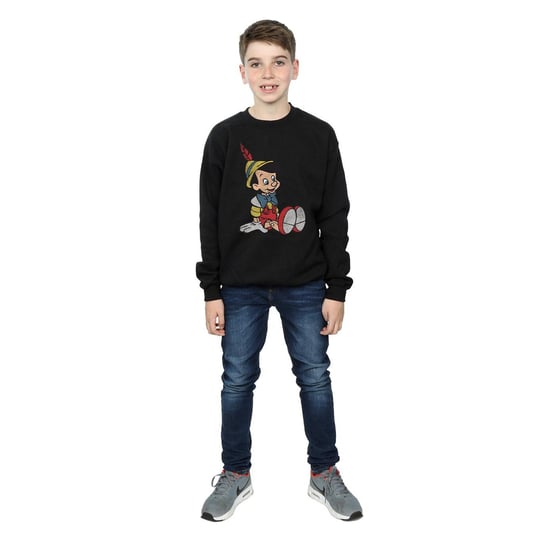 Disney Boys Pinocchio Classic Pinocchio Sweatshirt (Black)