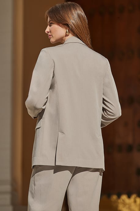 Natural Longline Blazer