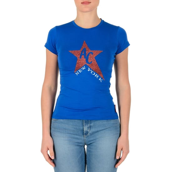 Andrew Charles By Andy Hilfiger Womens T-Shirt TS501 03 1002 Tarana Blue