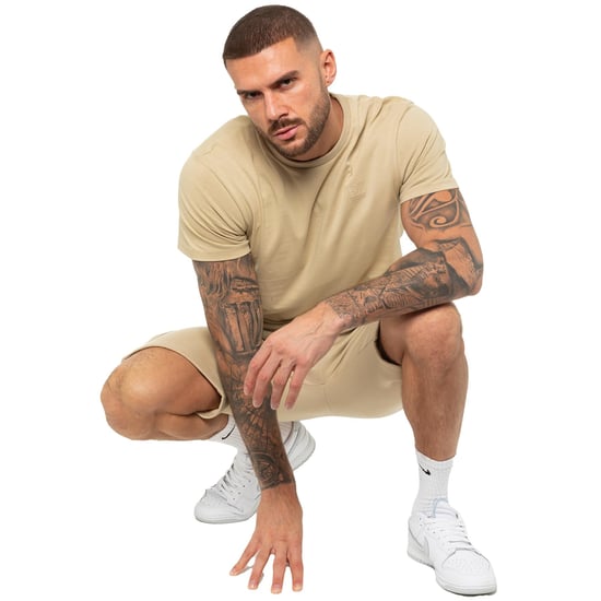Enzo | Heren T-shirt Trainingspak Met Korte Broek Set- Stone - Image 6