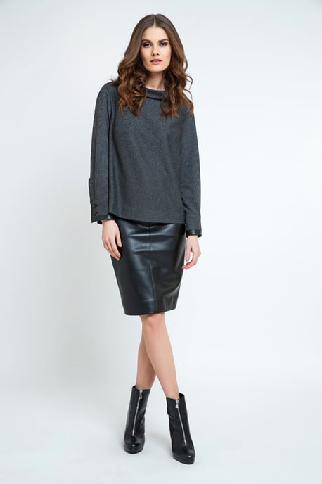 Pleather Pencil Skirt