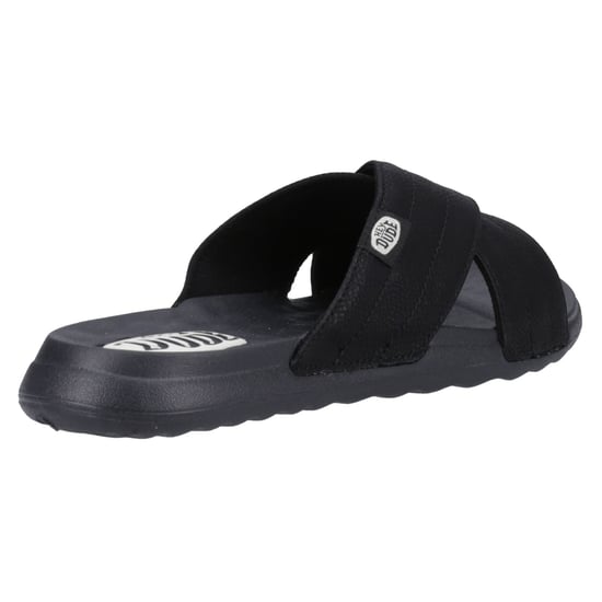 HEYDUDE Christi Slide Distressed Polyurethane Women's Black Sandals - Image 6
