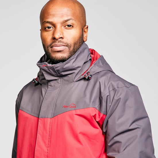 Peter Storm Men's Lakeside 3 in 1 Waterproof Jacket with Rollaway Hood, Hiking Raincoat