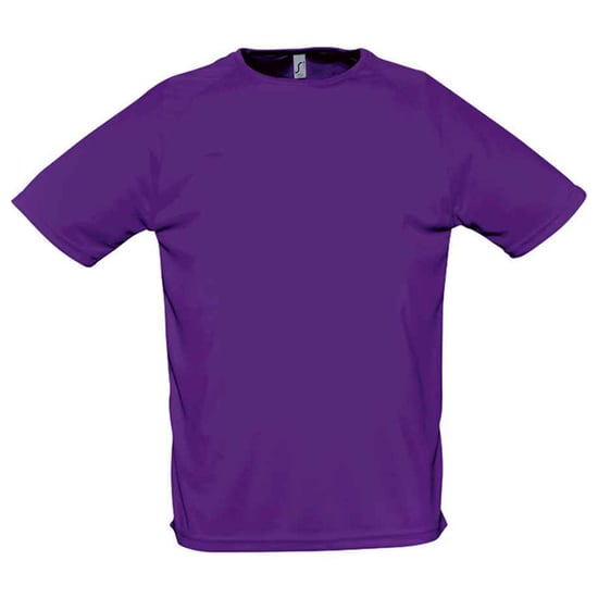 SOLS Heren Sportief Raglan T-shirt (Donkerpaars) - Image 1