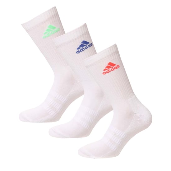 Men's adidas 3-Pack Cushioned Crew Socks in White