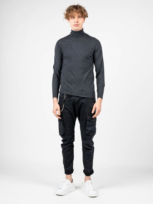 Xagon Man Pullover Turtleneck Men's Grey - Image 2