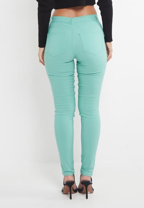MYT Dames Skinny Super Stretch Chino Mint Groen - Image 2