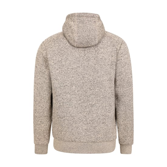 Mountain Warehouse Mens Nevis II Faux Fur Hoodie (Beige) - Image 2