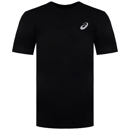 Asics Logo Mens Black T-Shirt - Image 2