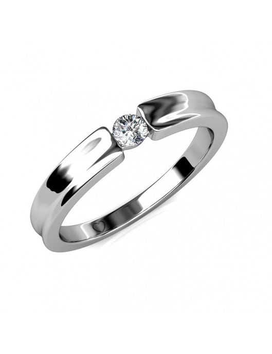 Eenvoud Ring - Oostenrijks Kristal - Image 1