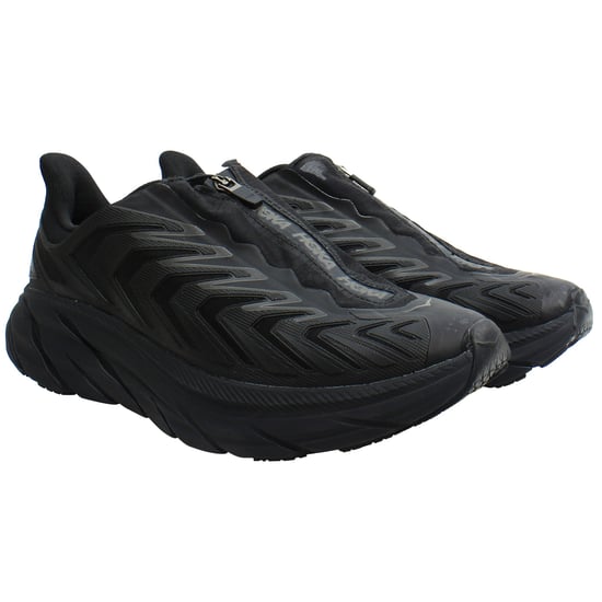 Hoka One Project Clifton Unisex Black Running Shoes - Image 1