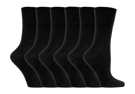 Ladies 6 pack non elastic diabetic socks with hand linked toe seams - Image 1