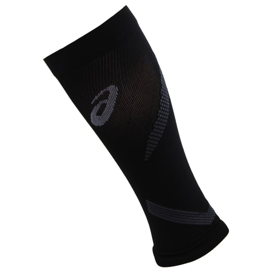 Asics Logo Mens Black Compression Black Calf Sleeves - Image 2