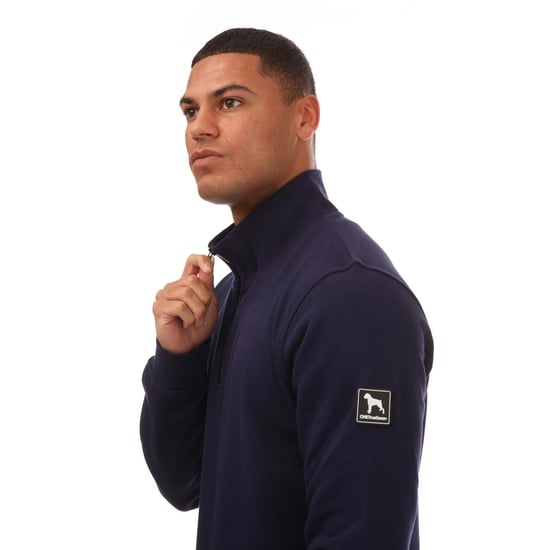 Men's One True Saxon Dixon 1/4 Zip Fleece in Navy - Image 3