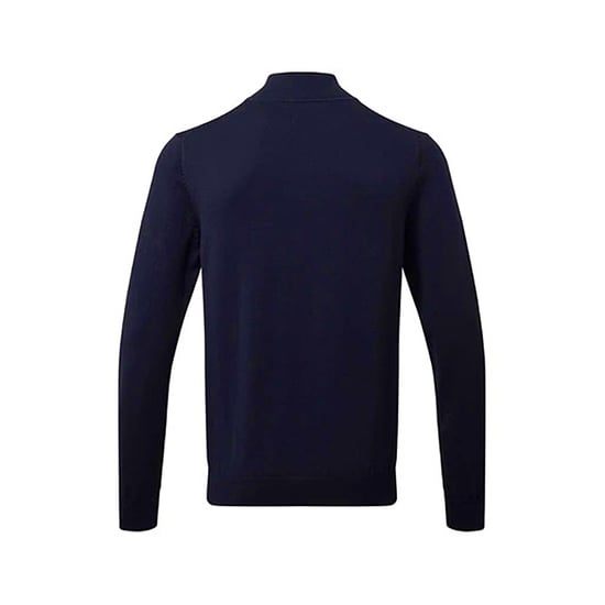 Asquith & Fox Heren Katoenen Blend Sweatshirt met ritssluiting (Franse marine) - Image 2