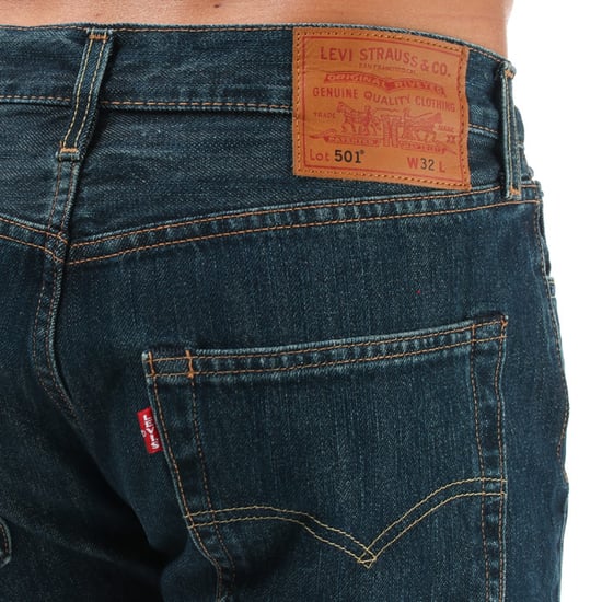 Men's Levis 501 Hemmed Shorts in Denim - Image 6