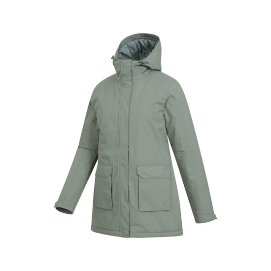 Mountain Warehouse Womens/Ladies Ranger Water Resistant Padded Parka (Khaki Green) - Image 3
