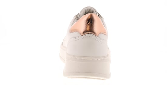 Hush Puppies Womens Trainers Chunky Camille Leather Lace Up white - Image 4