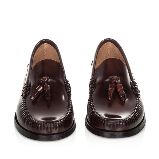 Men's Leather Moccasins With Tassels Elegant And Comfortable Classic Shoes in Brown