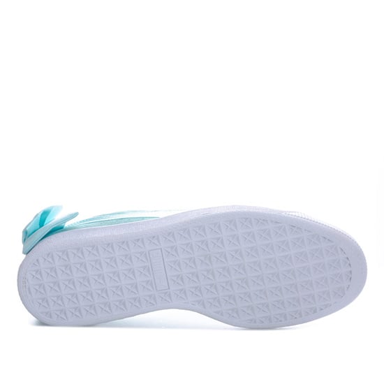 Women's Puma Suede Bow Trainers in aqua