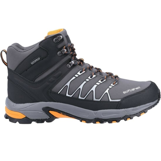 Cotswold Heren Abbeydale Wandelschoenen (Grijs/Oranje) - Image 2