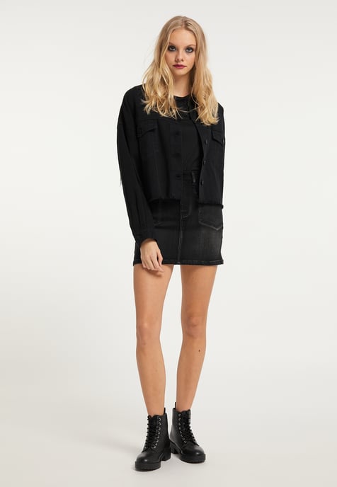 Mymo Denim jas Dames zwart - Image 2