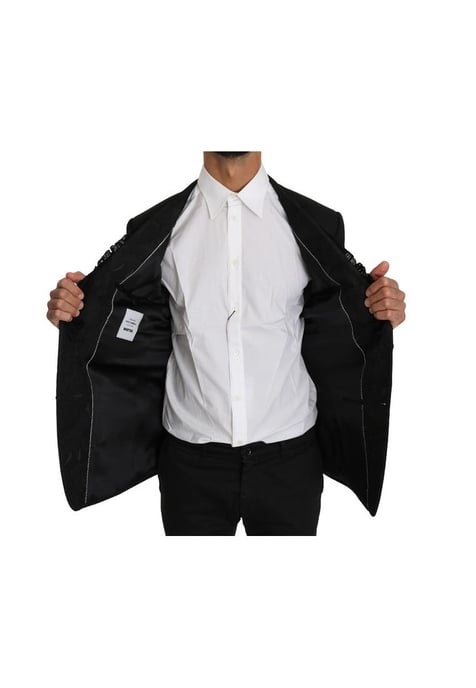Dolce & Gabbana Men's Black Wool MARTINI Torrero Blazer Jacket - Image 3