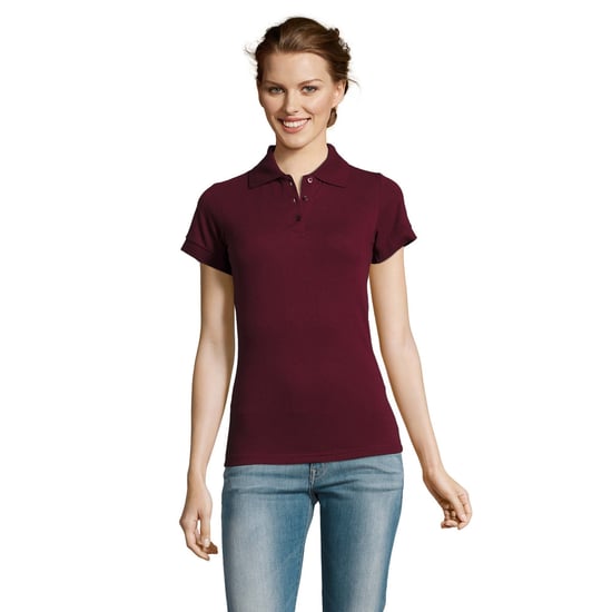 SOLS Dames/dames Prime Pique Polo Shirt (Bourgondië) - Image 3