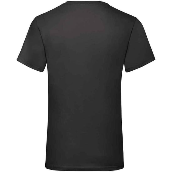 Fruit of the Loom Mens Valueweight V Neck T-Shirt (Black) - Image 2
