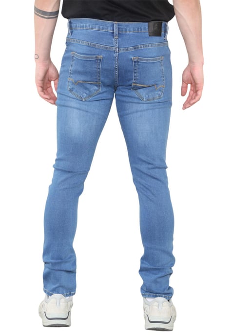 MYT Heren skinny fit jeans stretch denim in middenblauw - Image 3