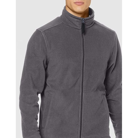 Regatta Mens Plain Micro Fleece Full Zip Jacket (Layer Lite) (Seal Grey)