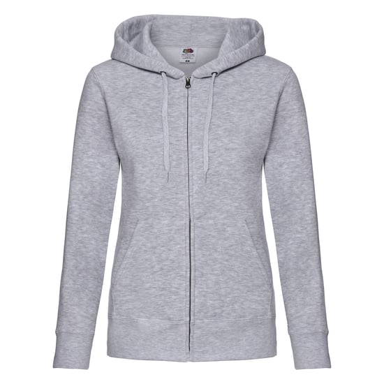 Fruit of the Loom Dames/Dames Premium Heather Hooded Jacket met rits Lady Fit (Heide Grijs) - Image 1