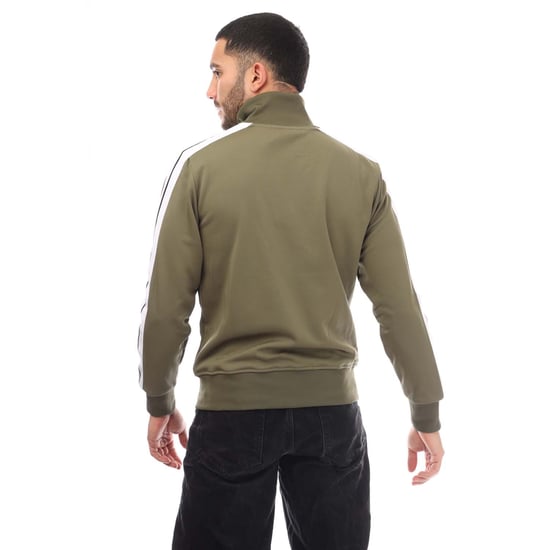 Men's Palm Angels Classic Track Jacket in Green White