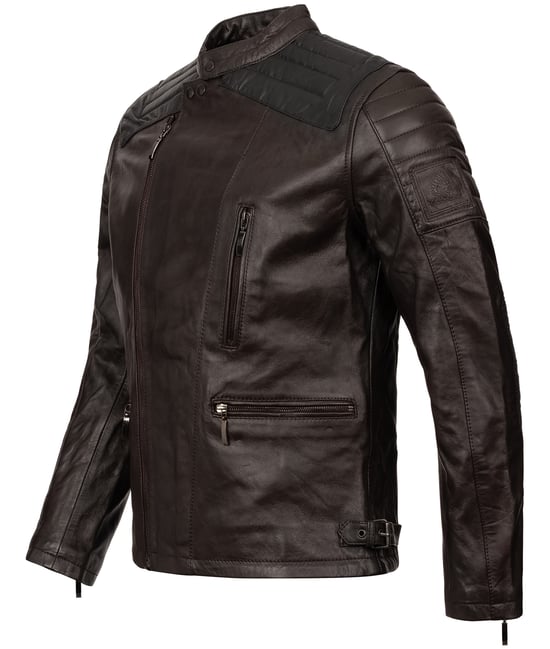 Rock Creek Lederjacke Dunkelbraun - Image 2