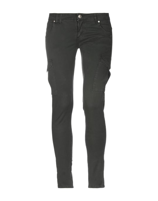 Scee By Twinset Dark Green Cotton Trousers