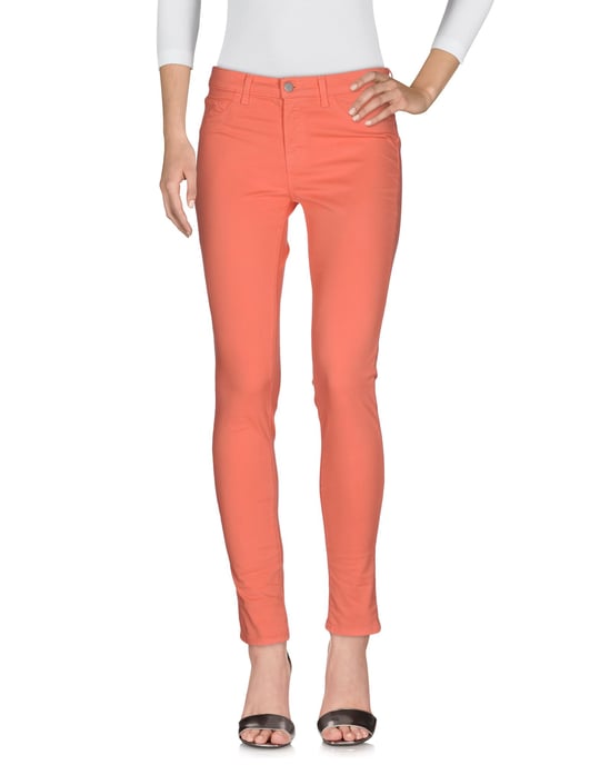 J Brand Salmon Pink Cotton Slim Fit Jeans