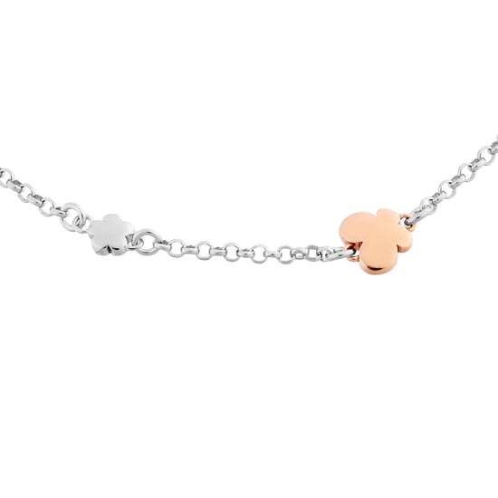 Orphelia 'Lorelei' Women's 925 Sterling Silver Bracelet - Silver/Rose ZA-7386 - Image 1