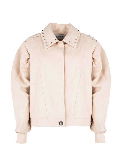 Silvian Heach Jacket Oversize Woman's Beige - Image 1