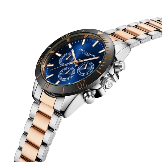Hand Assembled Anthony James Limited Edition Chronometric Two Tone Watch