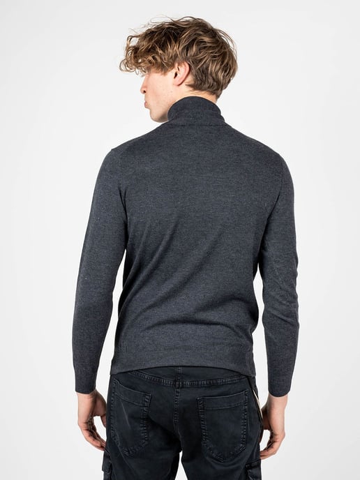 Xagon Man Pullover Turtleneck Men's Grey - Image 4