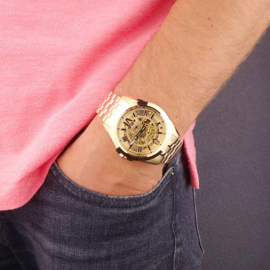 Bulova Sutton Automatic Men's Gold Watch 97A162 - Image 4