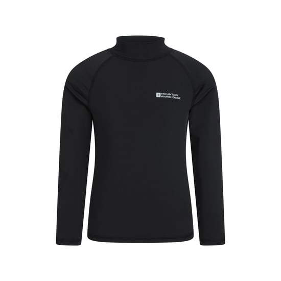 Mountain Warehouse Rash Top met lange mouwen voor kinderen/Kinderen (Zwart) - Image 1