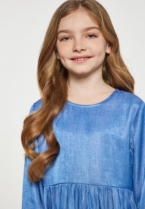 Dreimaster Dress light blue denim - Image 5