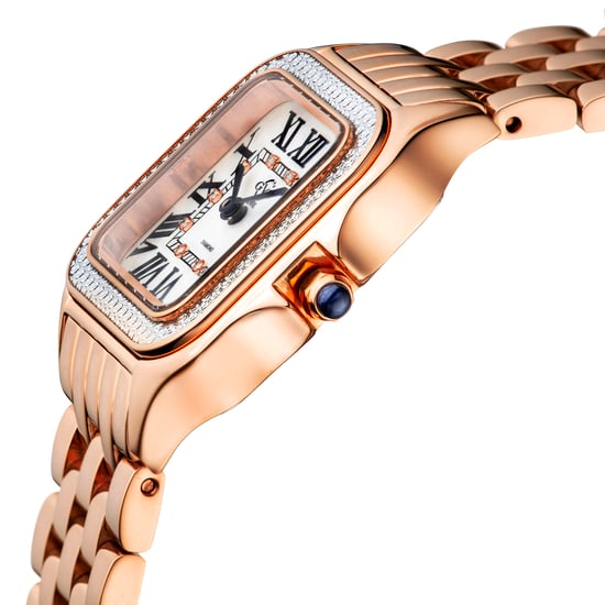 GV2 Milan Women's 12111B Swiss Quartz Rose Gold Stainless Steel Diamond Watch - Image 2