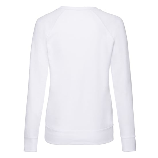 Fruit of the Loom Dames/Dames Lichtgewicht Lady Fit Raglan Sweatshirt (Wit) - Image 2