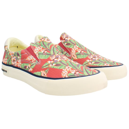 Seavees Hawthorne Beachcomber Mens Red Plimsolls - Image 2