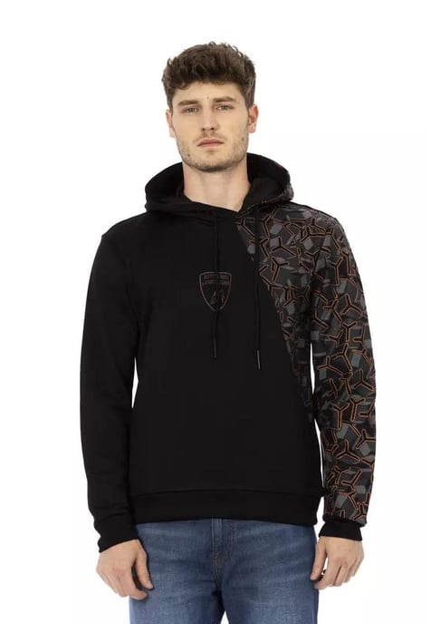 Automobili Lamborghini Men's Black Cotton Sweater