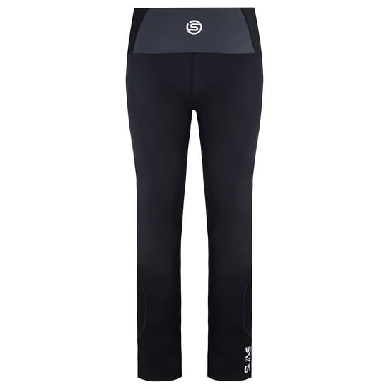 Skins Series-3 Stretch Waist Black Womens Travel  Long Leggings ST40300399001