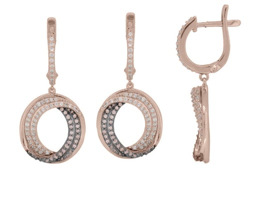 Orphelia 'Alina' Dames 925 Sterling Zilveren Oorbellen - Roze ZO-7055 - Image 3
