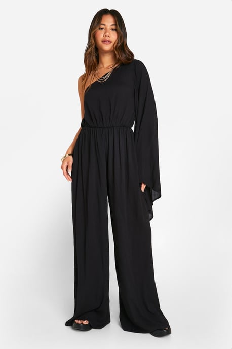 Flare Sleeve Cheesecloth Jumpsuit
